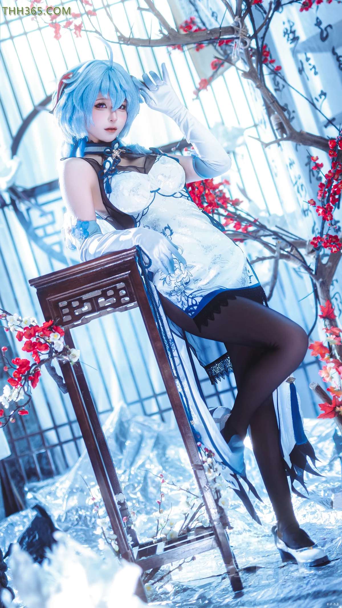 图片[27]-蠢沫沫  – 原神 甘雨旗袍[27P] – 速更版-美库