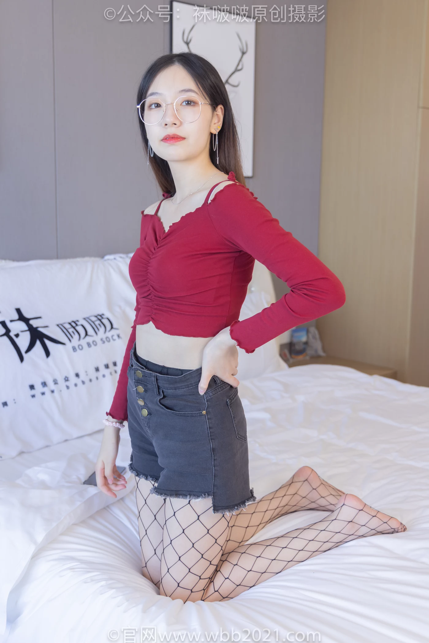 图片[47]-[BoBoSocks袜啵啵]NO.453 小甜豆-帆布鞋、黑色渔网袜[86P] – 速更版-美库