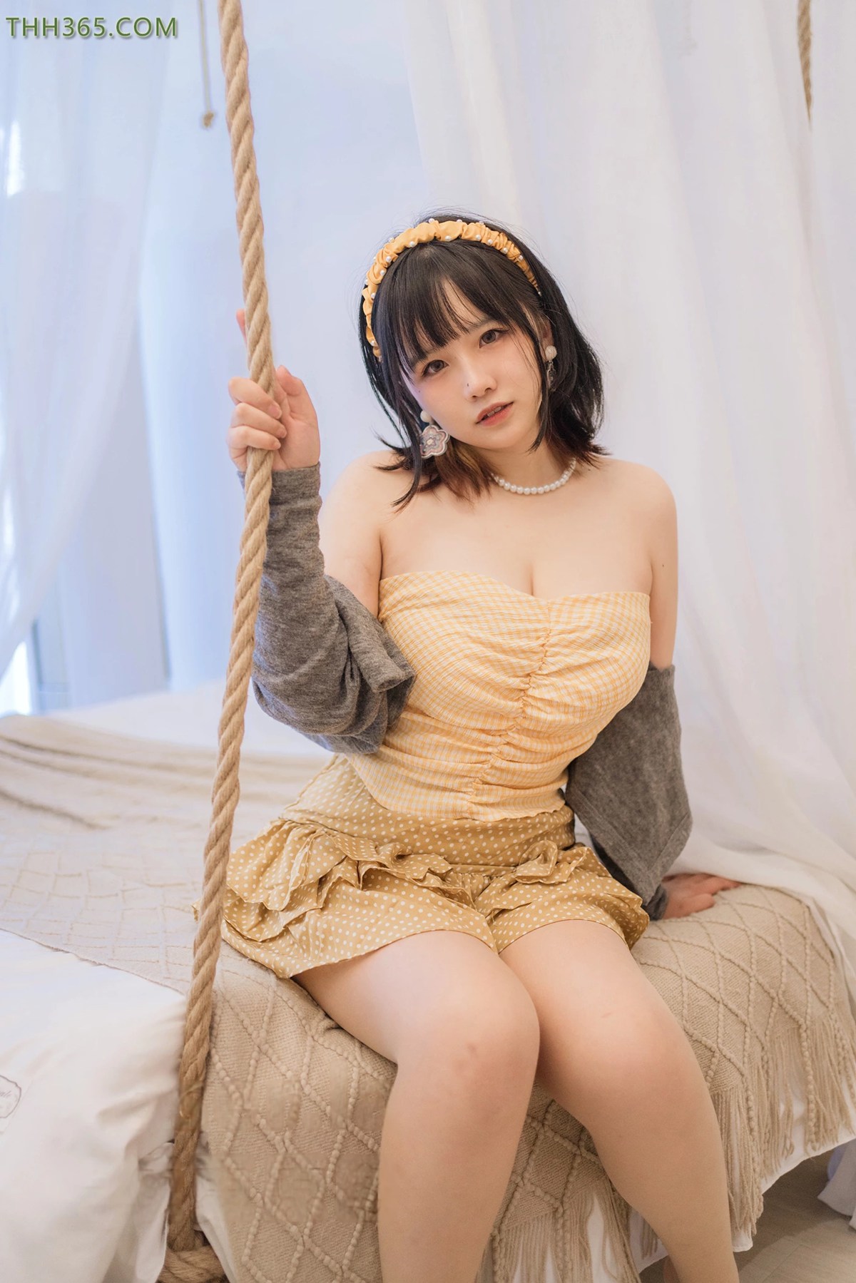 图片[38]-阿半今天很开心  – 黄色抹胸[55P] – 速更版-美库