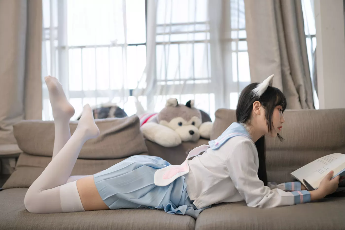 图片[22]-不呆猫  – 白色兔子JK[39P] – 速更版-美库