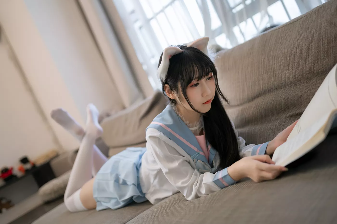 图片[24]-不呆猫  – 白色兔子JK[39P] – 速更版-美库