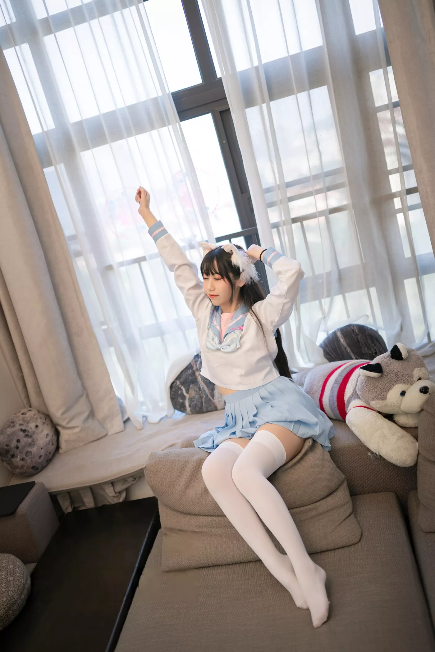 图片[36]-不呆猫  – 白色兔子JK[39P] – 速更版-美库