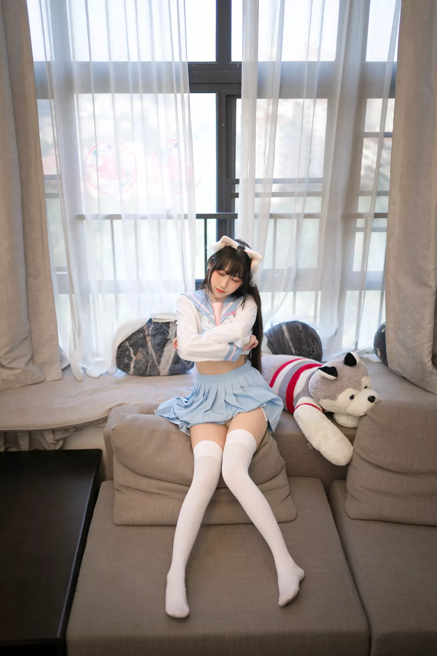 图片[37]-不呆猫  – 白色兔子JK[39P] – 速更版-美库