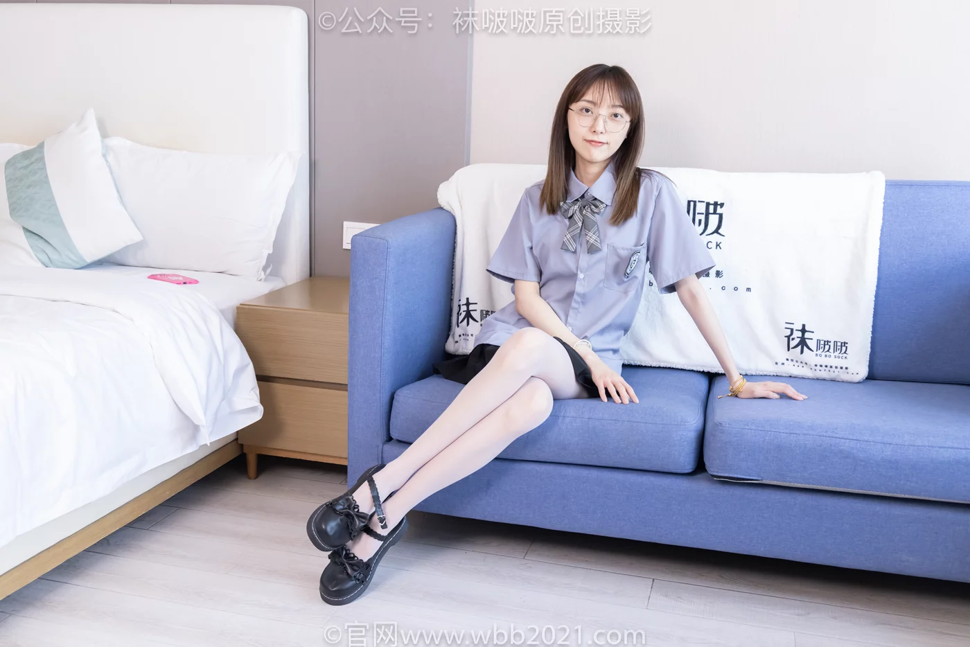 图片[27]-[BoBoSocks袜啵啵]NO.460 稚予-JK制服、皮鞋、帆布鞋、薄白丝[133P] – 速更版-美库