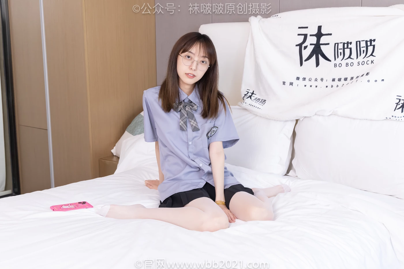 图片[40]-[BoBoSocks袜啵啵]NO.460 稚予-JK制服、皮鞋、帆布鞋、薄白丝[133P] – 速更版-美库