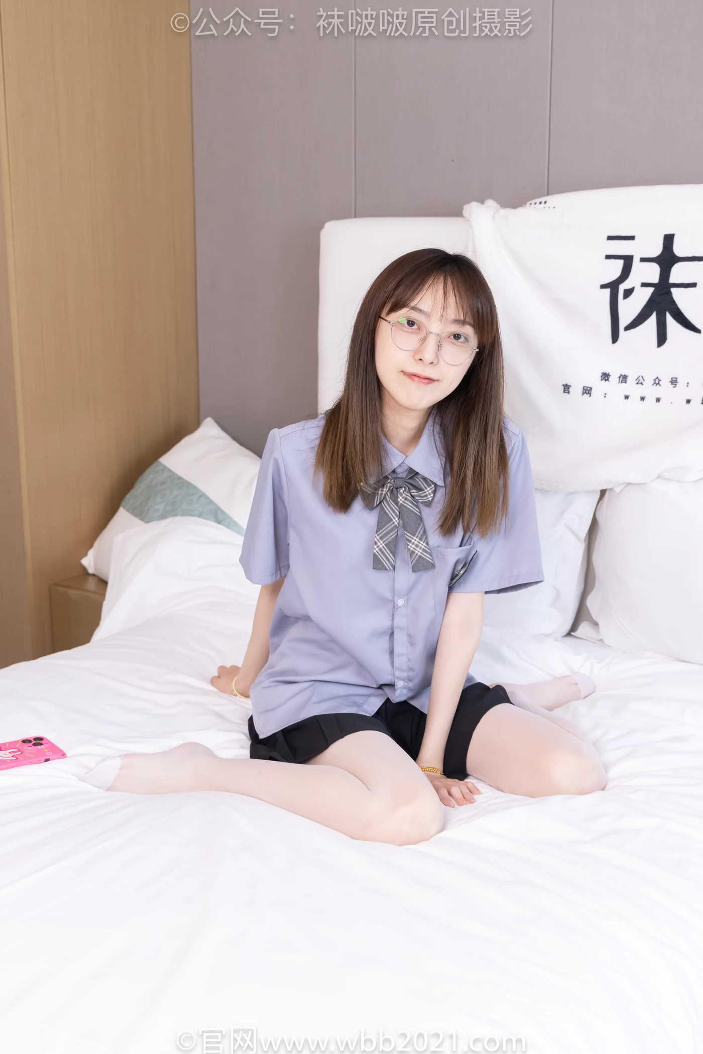 图片[41]-[BoBoSocks袜啵啵]NO.460 稚予-JK制服、皮鞋、帆布鞋、薄白丝[133P] – 速更版-美库