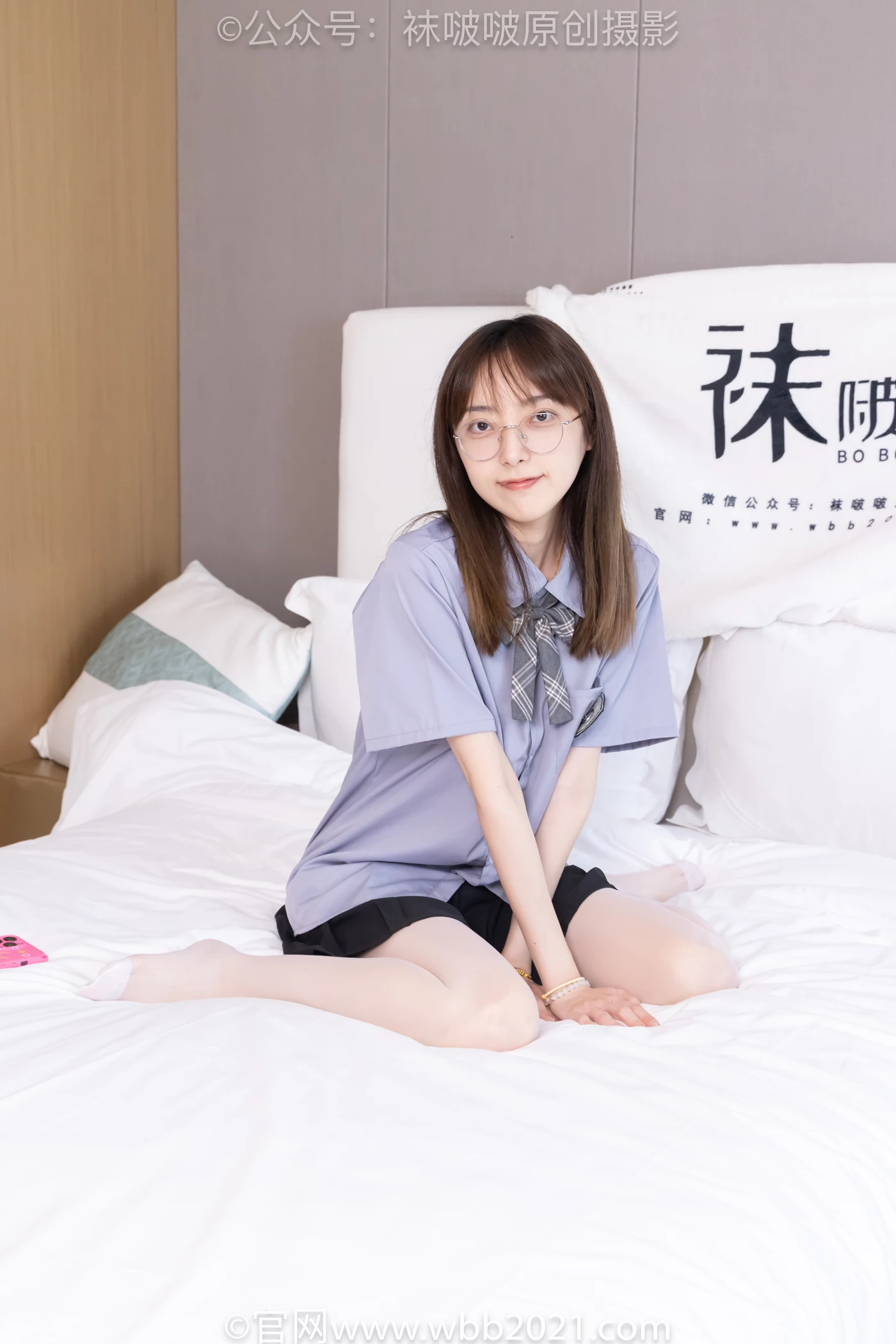 图片[42]-[BoBoSocks袜啵啵]NO.460 稚予-JK制服、皮鞋、帆布鞋、薄白丝[133P] – 速更版-美库