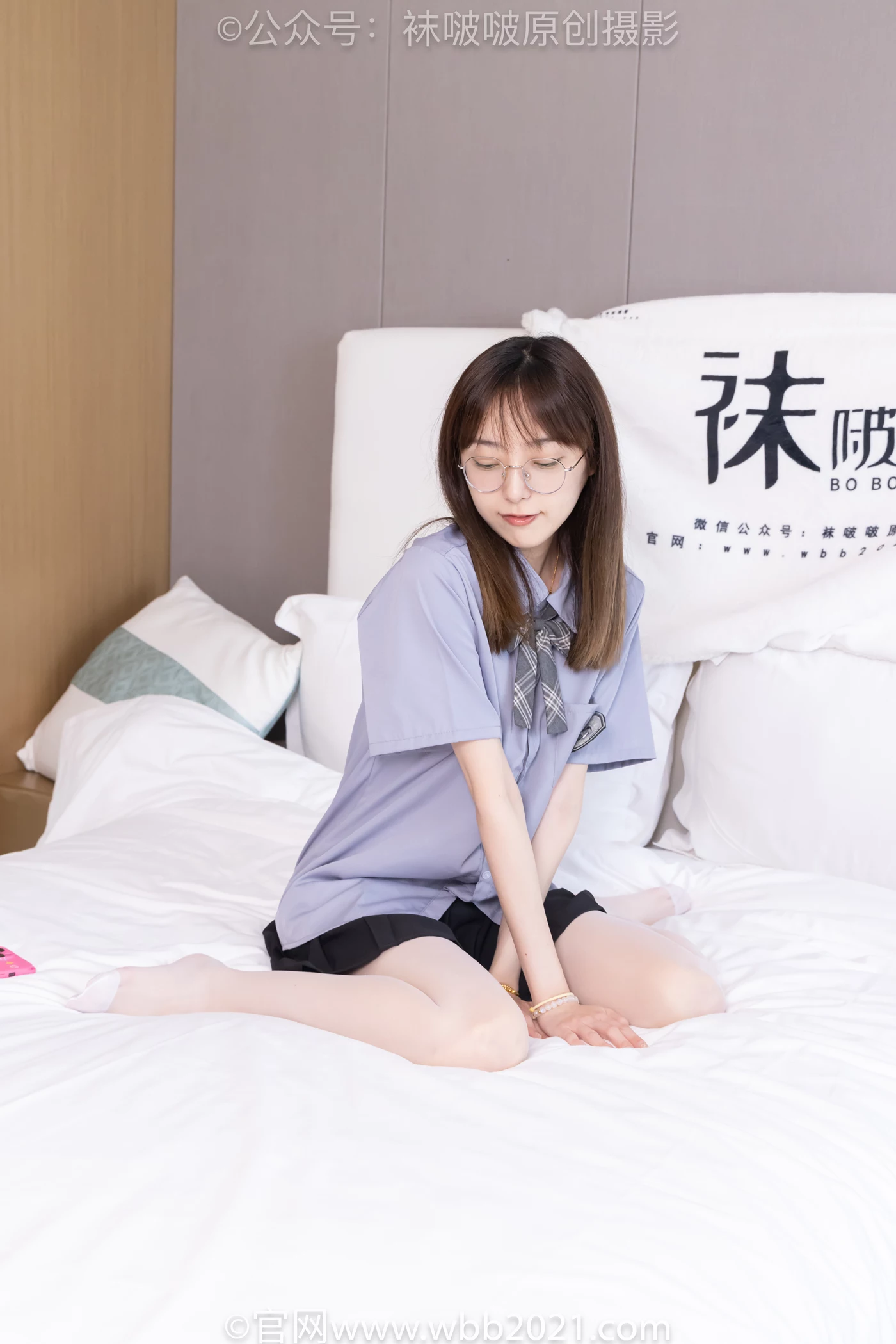 图片[43]-[BoBoSocks袜啵啵]NO.460 稚予-JK制服、皮鞋、帆布鞋、薄白丝[133P] – 速更版-美库