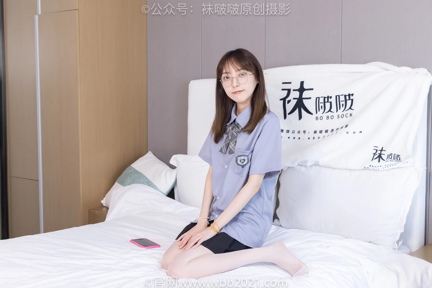 图片[66]-[BoBoSocks袜啵啵]NO.460 稚予-JK制服、皮鞋、帆布鞋、薄白丝[133P] – 速更版-美库