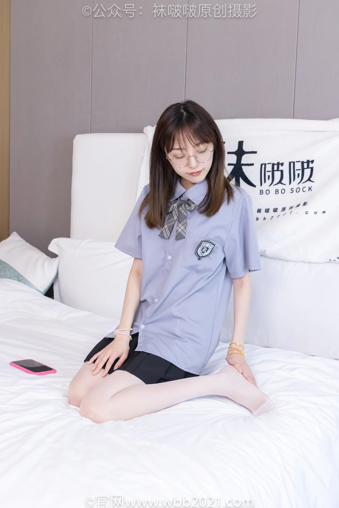 图片[69]-[BoBoSocks袜啵啵]NO.460 稚予-JK制服、皮鞋、帆布鞋、薄白丝[133P] – 速更版-美库