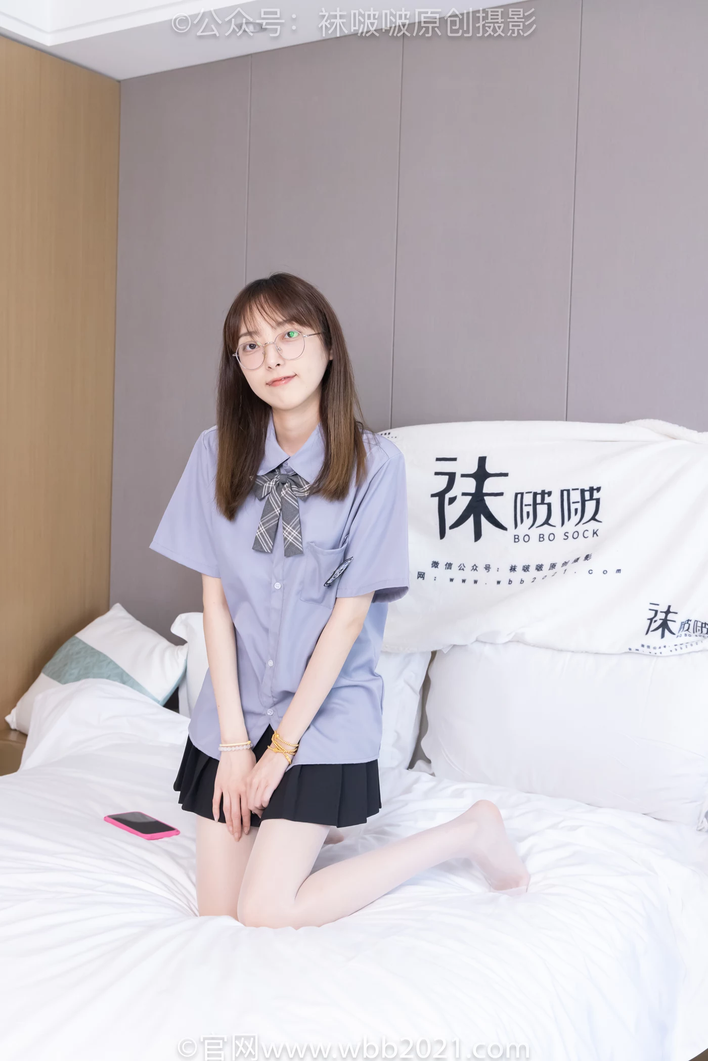 图片[71]-[BoBoSocks袜啵啵]NO.460 稚予-JK制服、皮鞋、帆布鞋、薄白丝[133P] – 速更版-美库