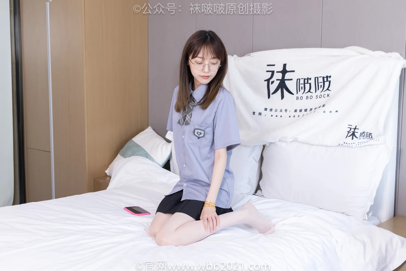 图片[73]-[BoBoSocks袜啵啵]NO.460 稚予-JK制服、皮鞋、帆布鞋、薄白丝[133P] – 速更版-美库