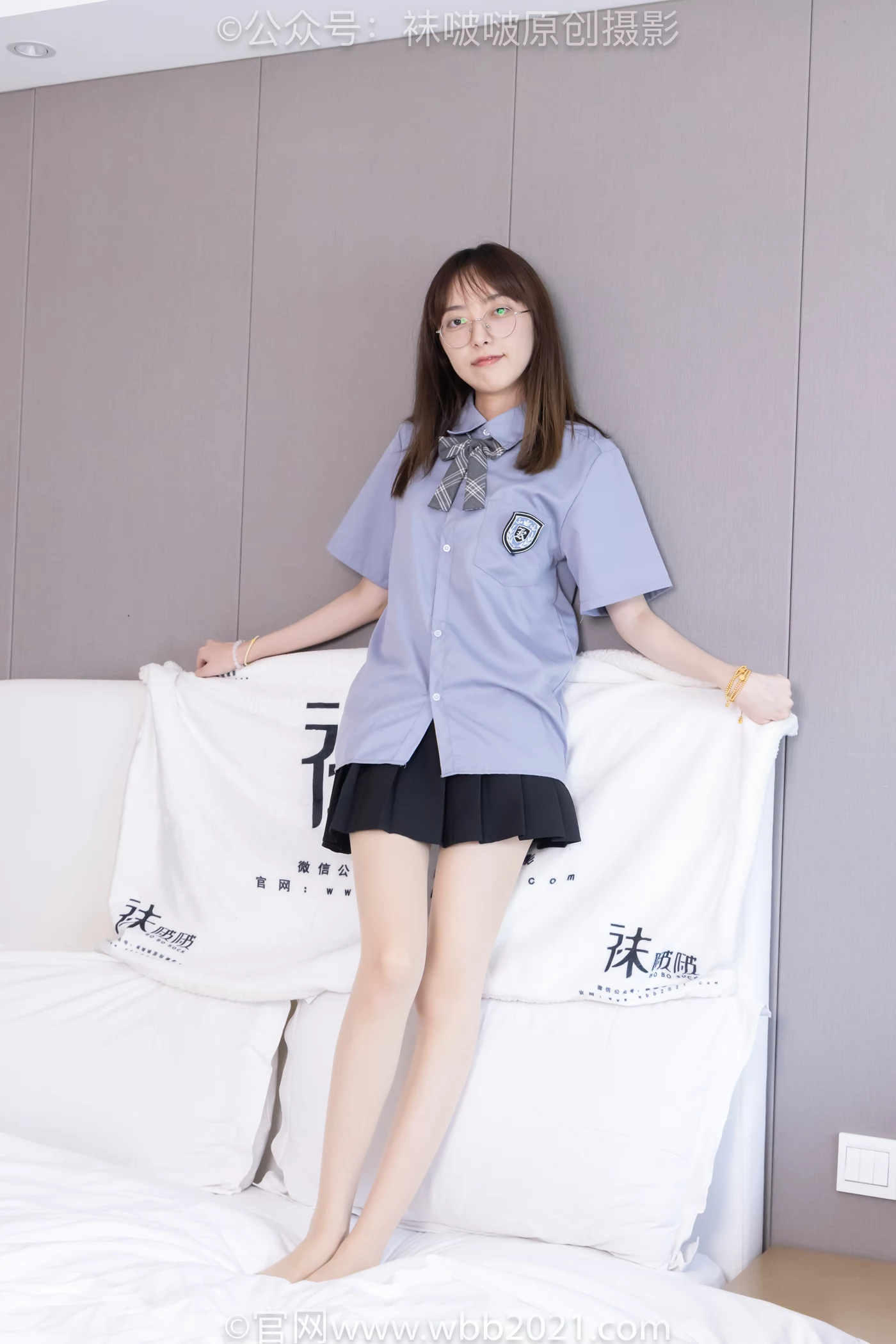 图片[75]-[BoBoSocks袜啵啵]NO.460 稚予-JK制服、皮鞋、帆布鞋、薄白丝[133P] – 速更版-美库