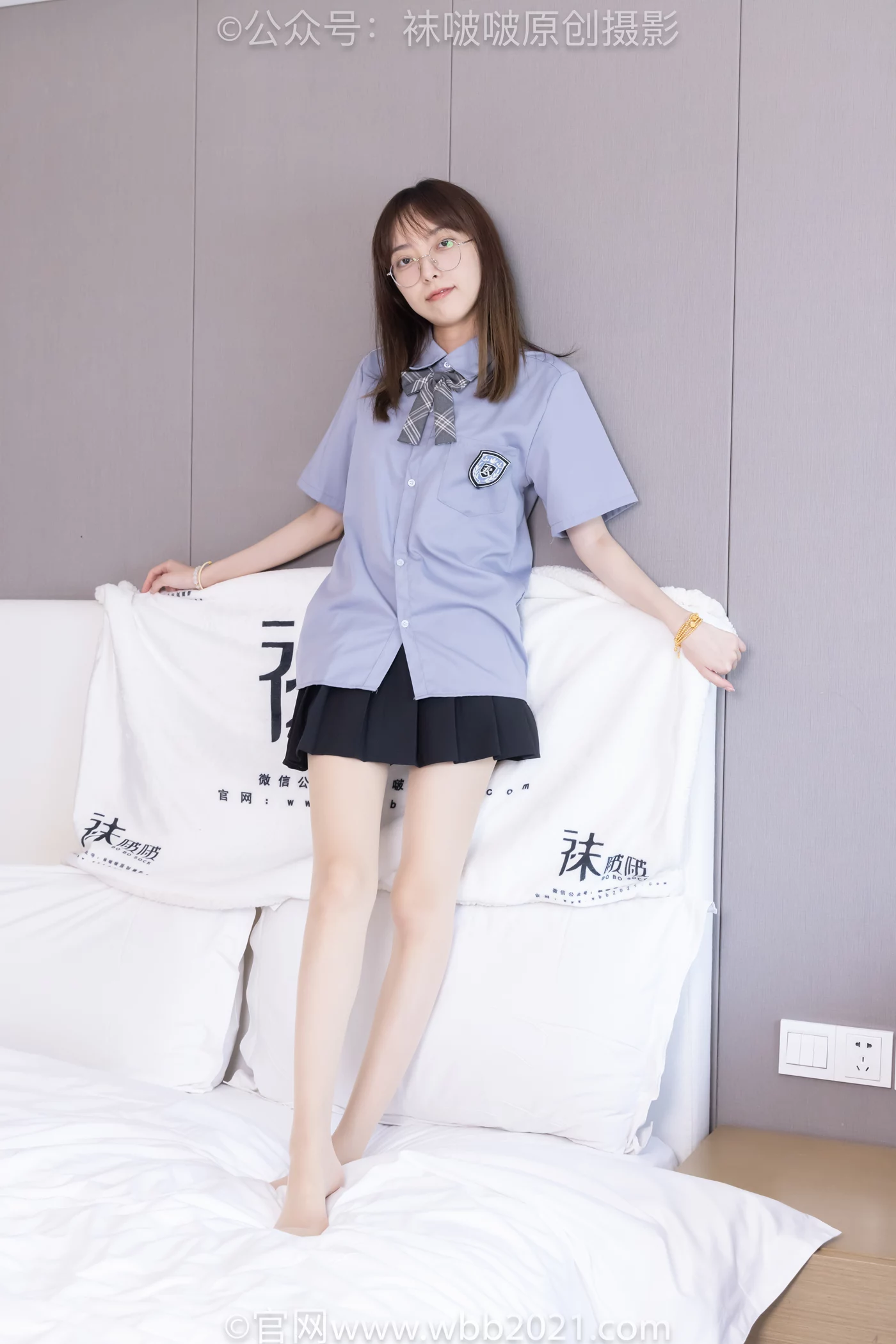 图片[79]-[BoBoSocks袜啵啵]NO.460 稚予-JK制服、皮鞋、帆布鞋、薄白丝[133P] – 速更版-美库