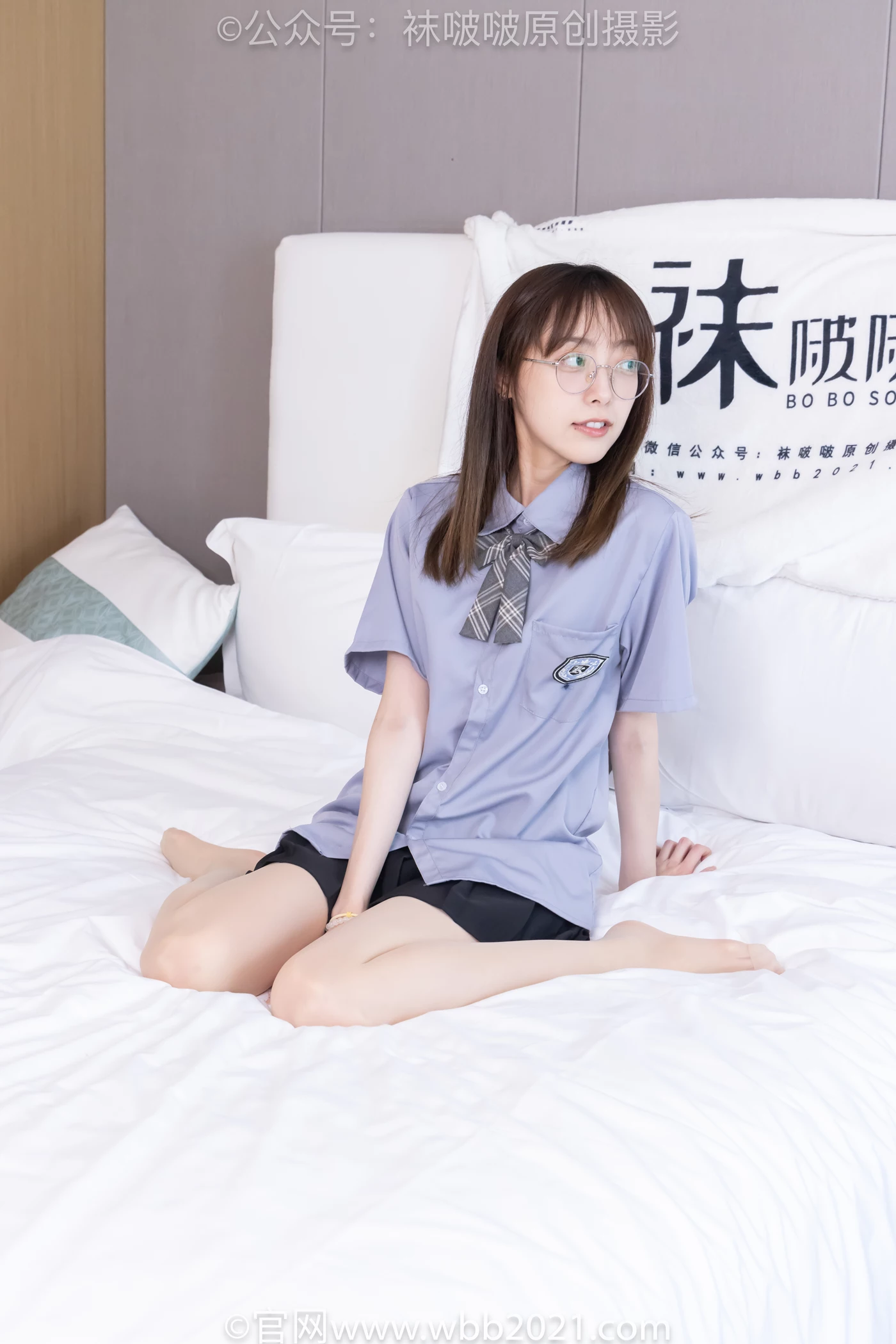 图片[88]-[BoBoSocks袜啵啵]NO.460 稚予-JK制服、皮鞋、帆布鞋、薄白丝[133P] – 速更版-美库