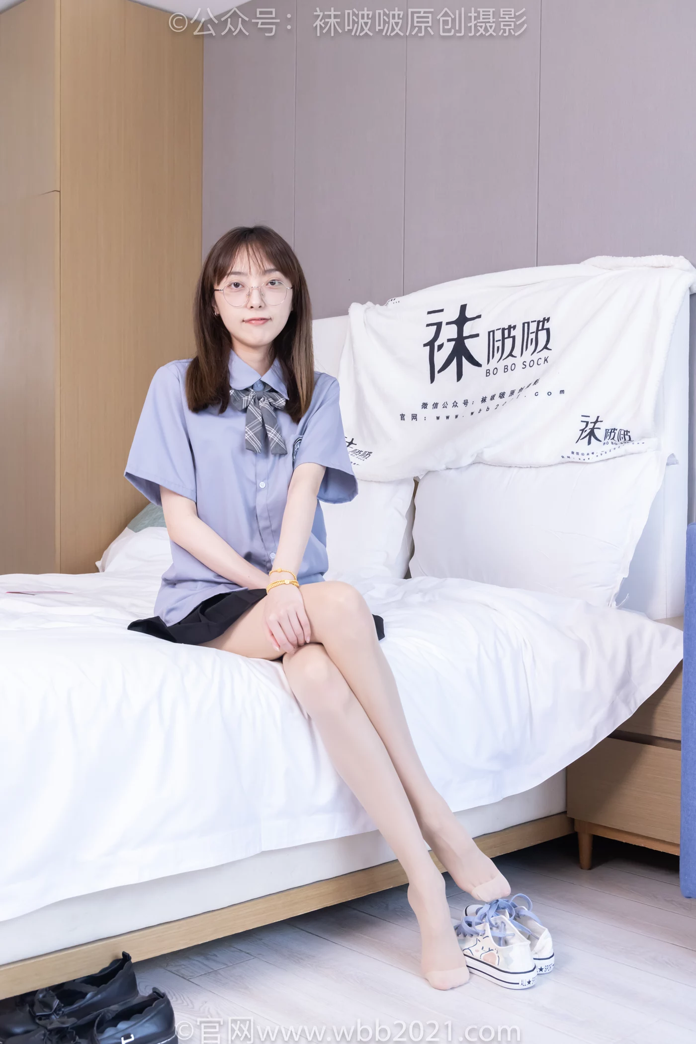 图片[107]-[BoBoSocks袜啵啵]NO.460 稚予-JK制服、皮鞋、帆布鞋、薄白丝[133P] – 速更版-美库
