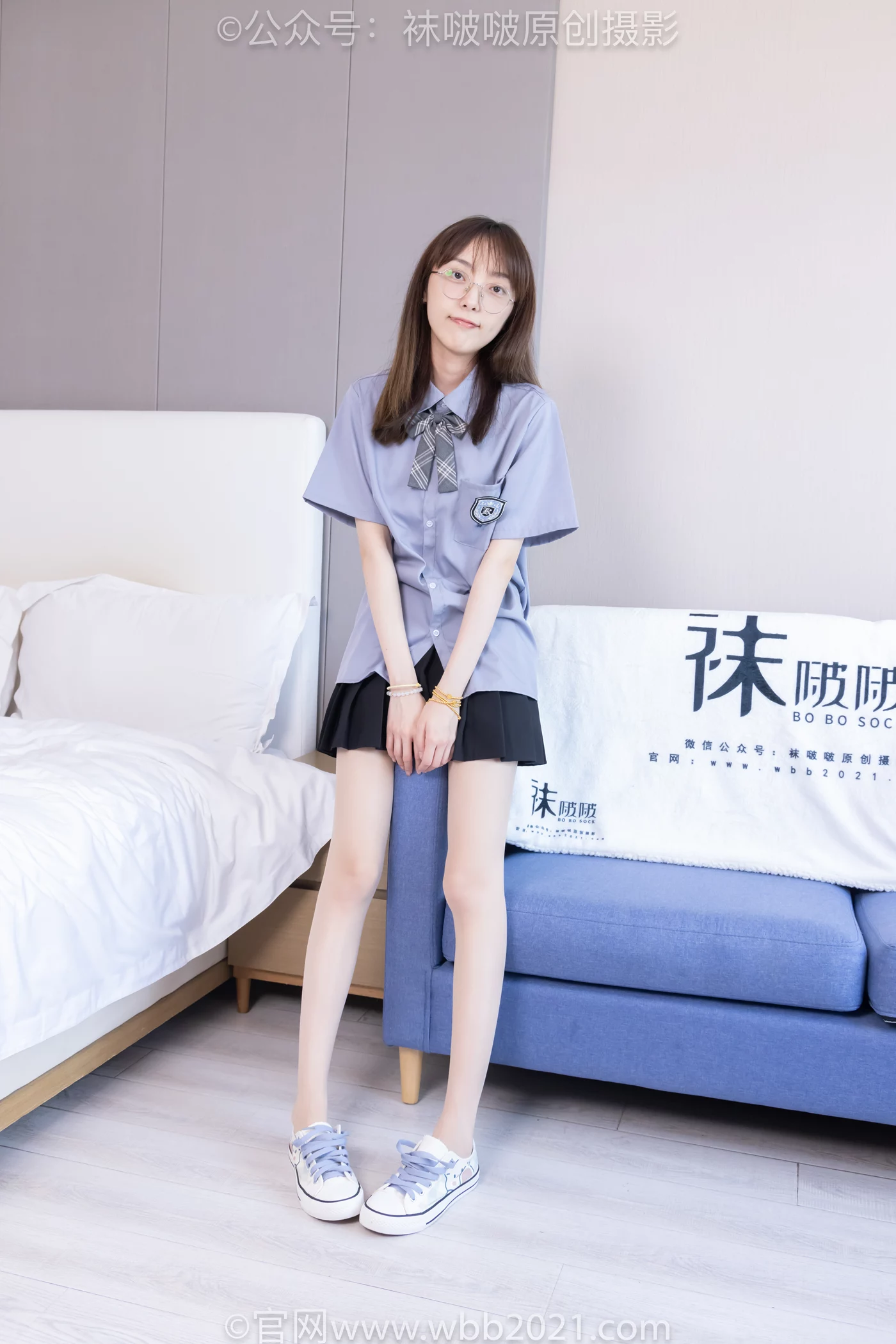 图片[112]-[BoBoSocks袜啵啵]NO.460 稚予-JK制服、皮鞋、帆布鞋、薄白丝[133P] – 速更版-美库