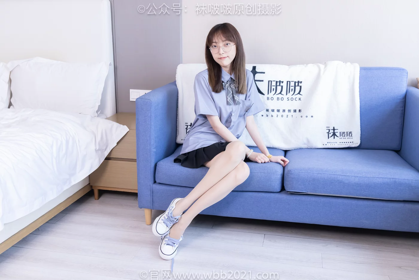 图片[125]-[BoBoSocks袜啵啵]NO.460 稚予-JK制服、皮鞋、帆布鞋、薄白丝[133P] – 速更版-美库