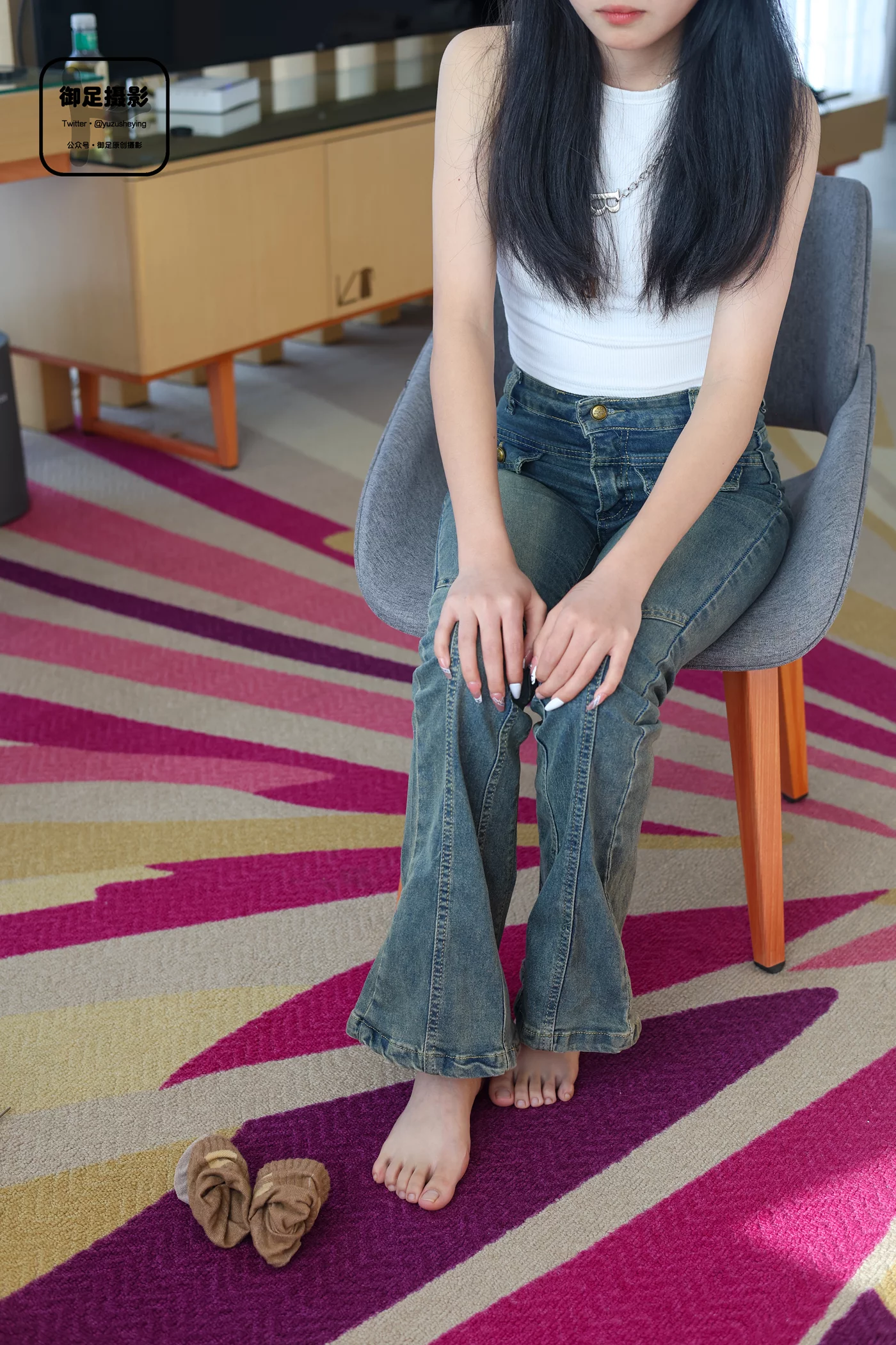 图片[62]-御足摄影 NO.017 – 咖色袜裸足[93P] – 速更版-美库