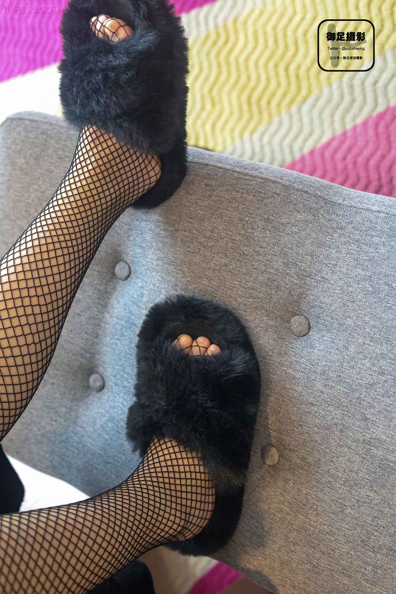 图片[62]-御足摄影 NO.018 – 毛毛鞋网袜[77P] – 速更版-美库