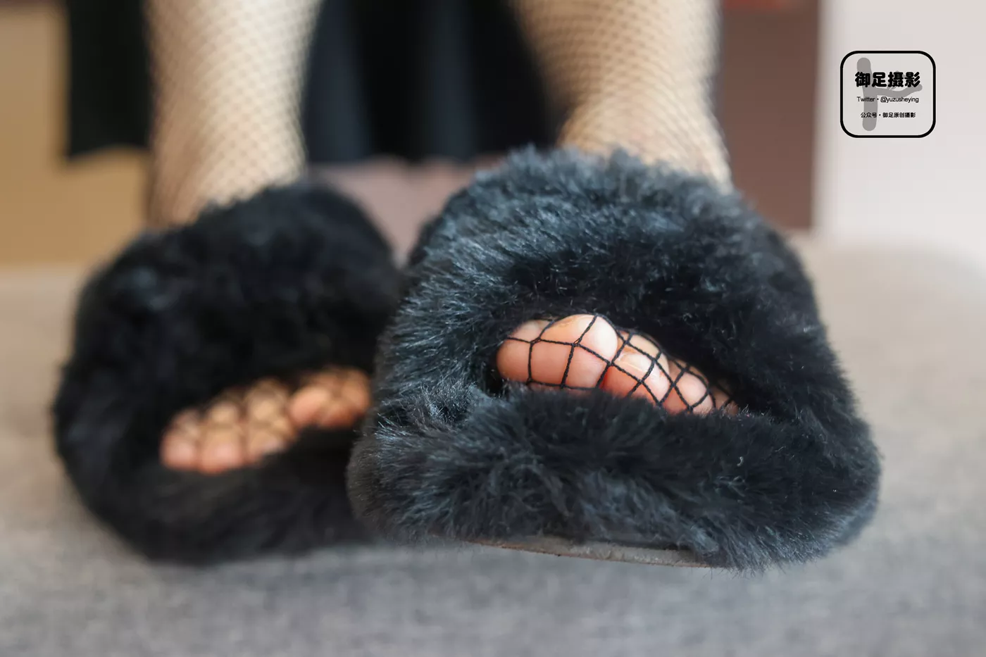 图片[69]-御足摄影 NO.018 – 毛毛鞋网袜[77P] – 速更版-美库
