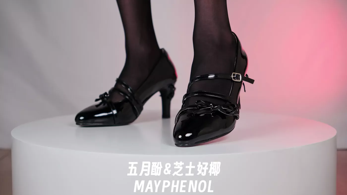 图片[18]-芝士好椰 – 纯欲黑色 桃小坞花笺黑[20P] – 速更版-美库