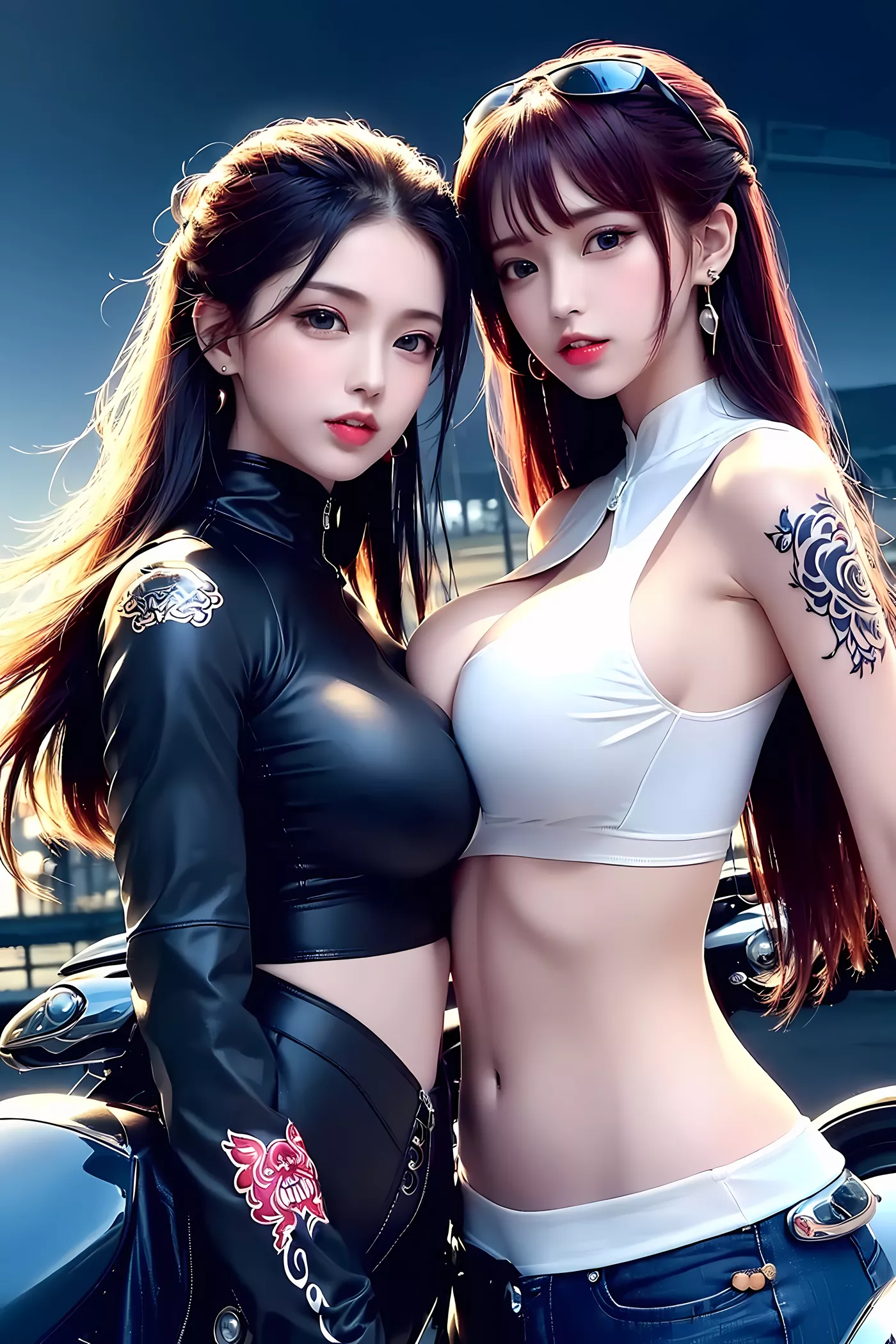 图片[11]-AI绘画 455 机车少女[89P] – 速更版-美库