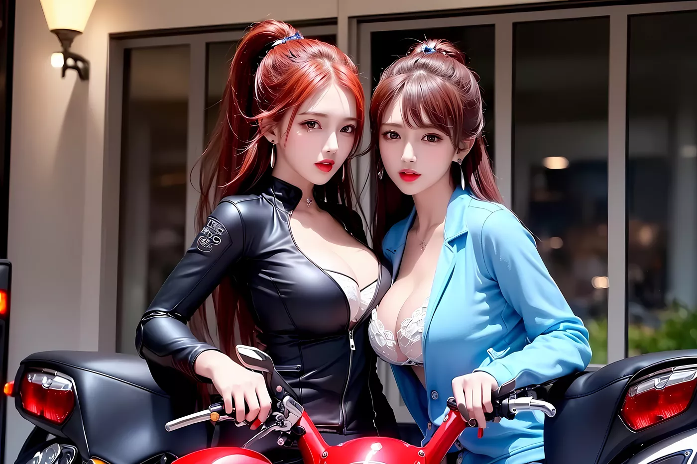 图片[16]-AI绘画 455 机车少女[89P] – 速更版-美库