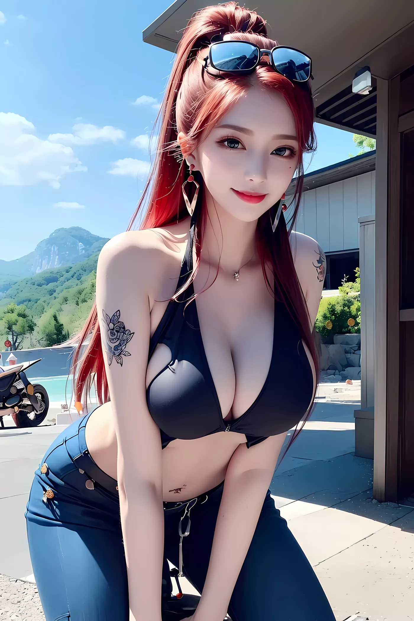 图片[40]-AI绘画 455 机车少女[89P] – 速更版-美库