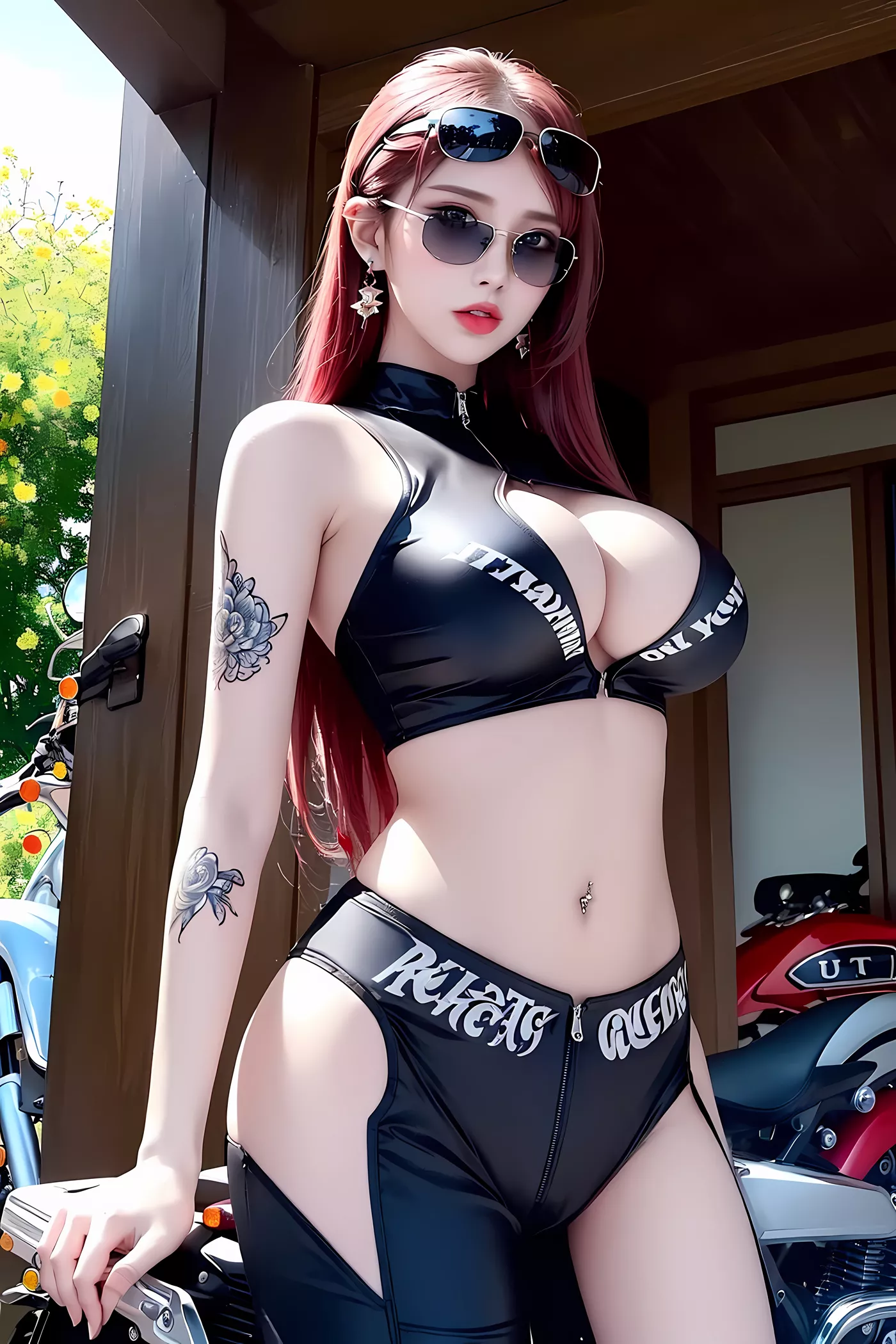 图片[89]-AI绘画 455 机车少女[89P] – 速更版-美库