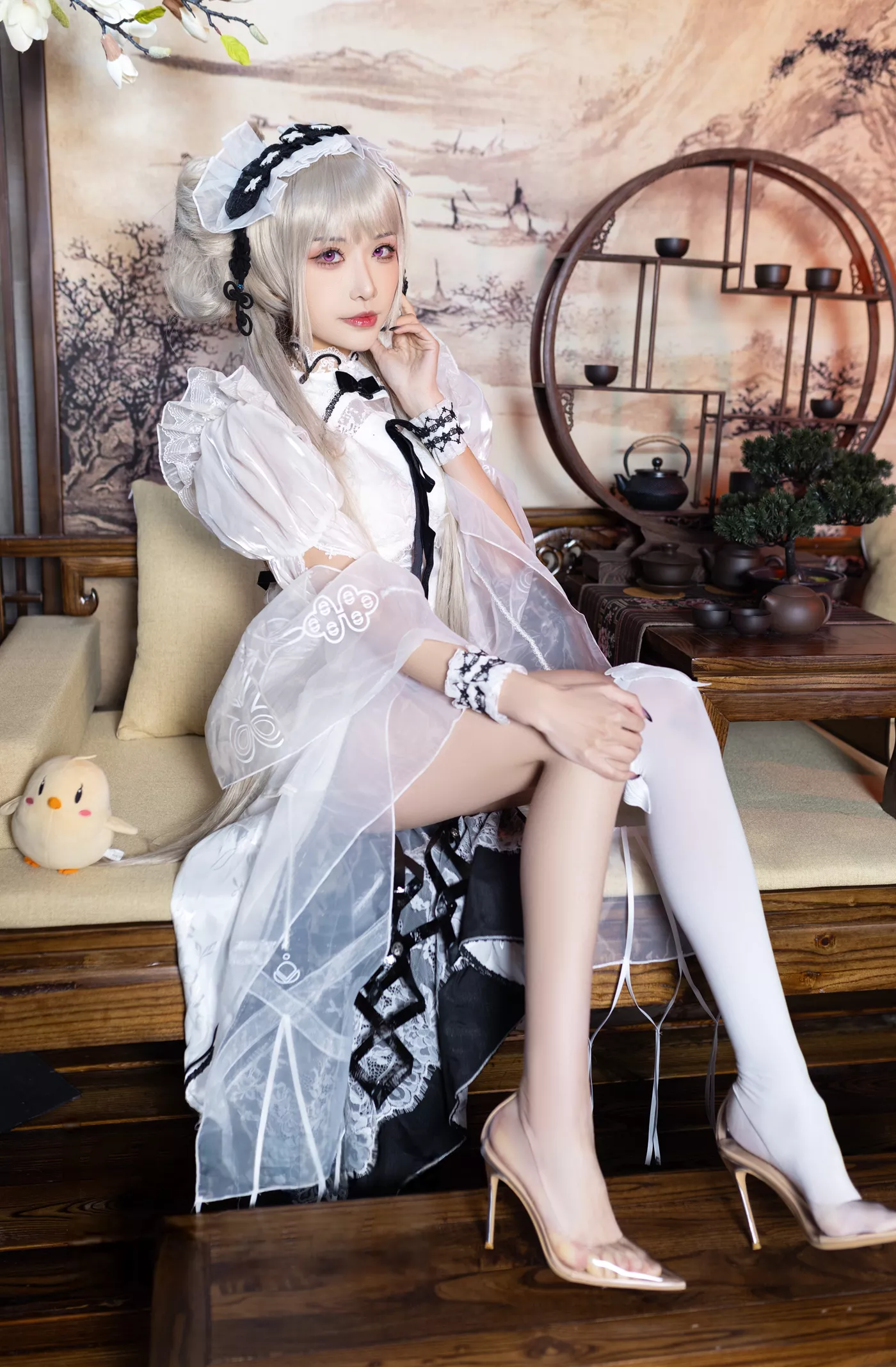 图片[11]-源纱希喵喵喵  – 碧蓝航线 可畏 同人旗袍[22P] – 速更版-美库