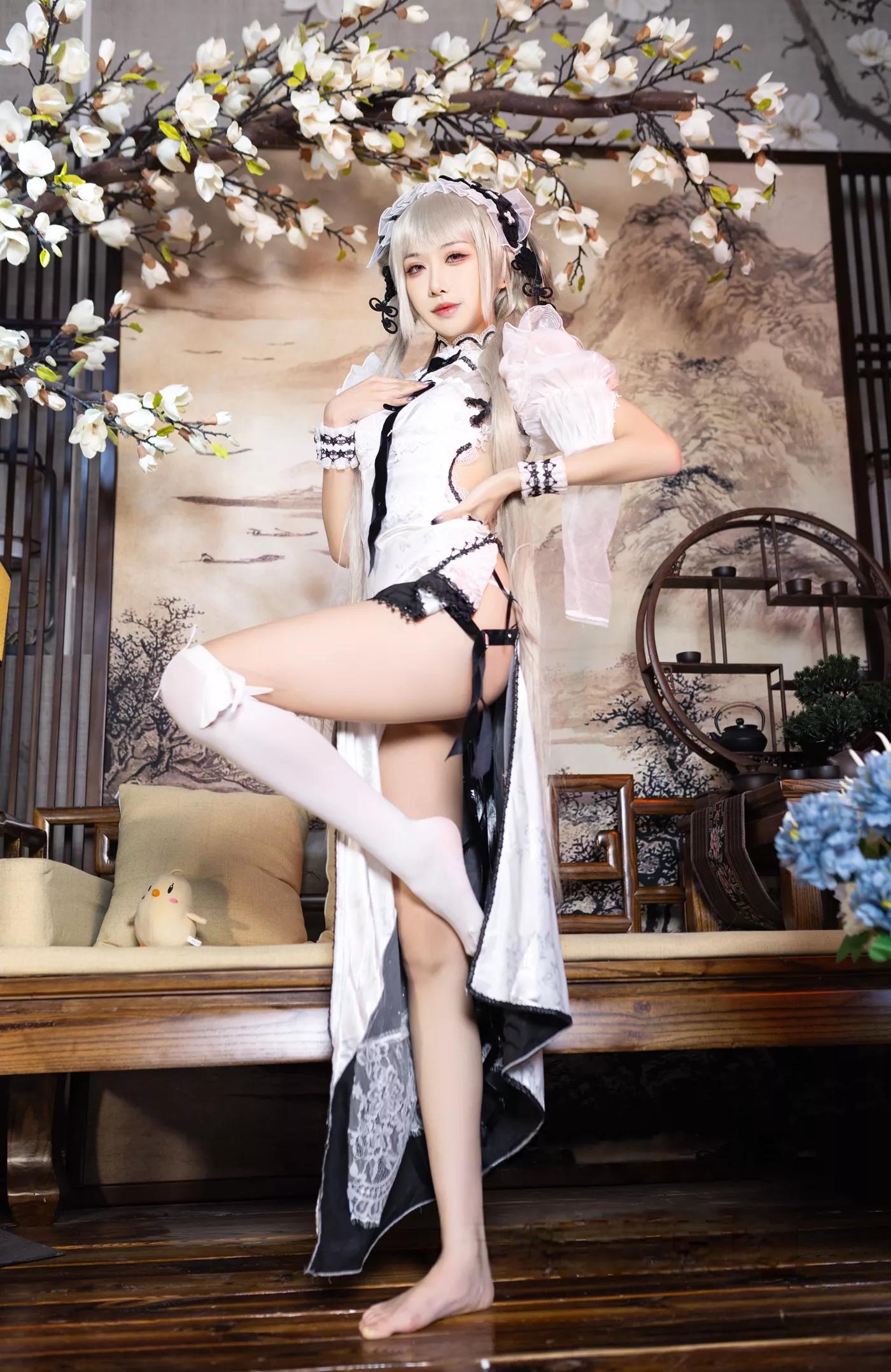 图片[20]-源纱希喵喵喵  – 碧蓝航线 可畏 同人旗袍[22P] – 速更版-美库