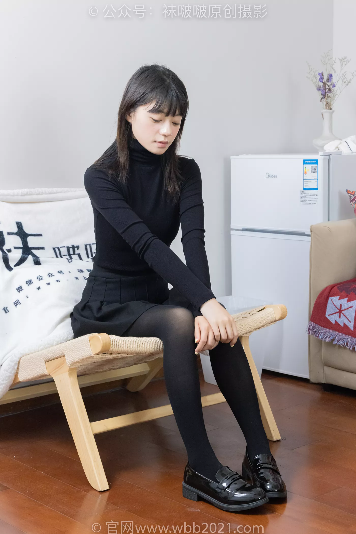 图片[25]-[BoBoSocks袜啵啵]NO.466 糯米-皮鞋、厚黑丝[100P] – 速更版-美库