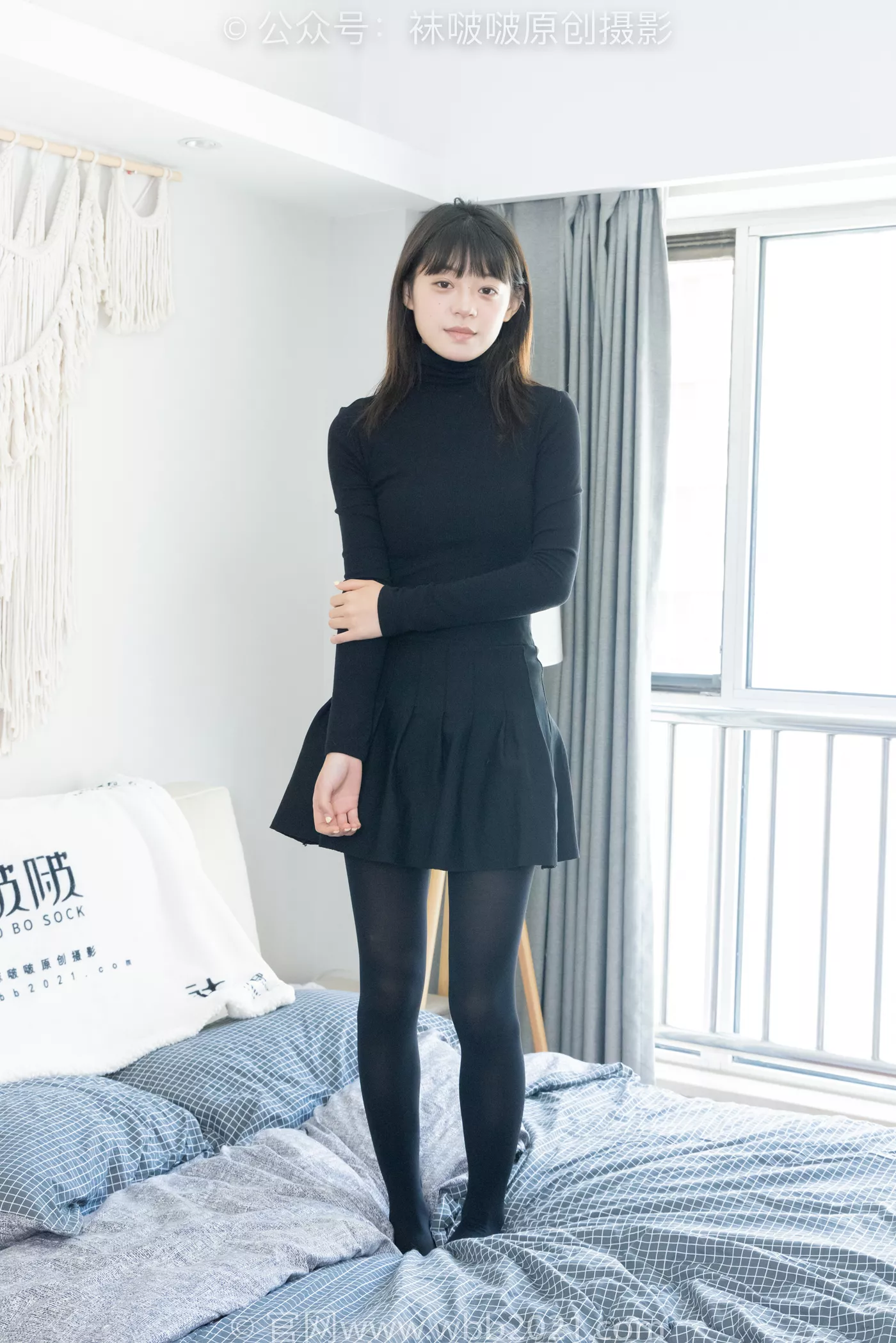 图片[42]-[BoBoSocks袜啵啵]NO.466 糯米-皮鞋、厚黑丝[100P] – 速更版-美库