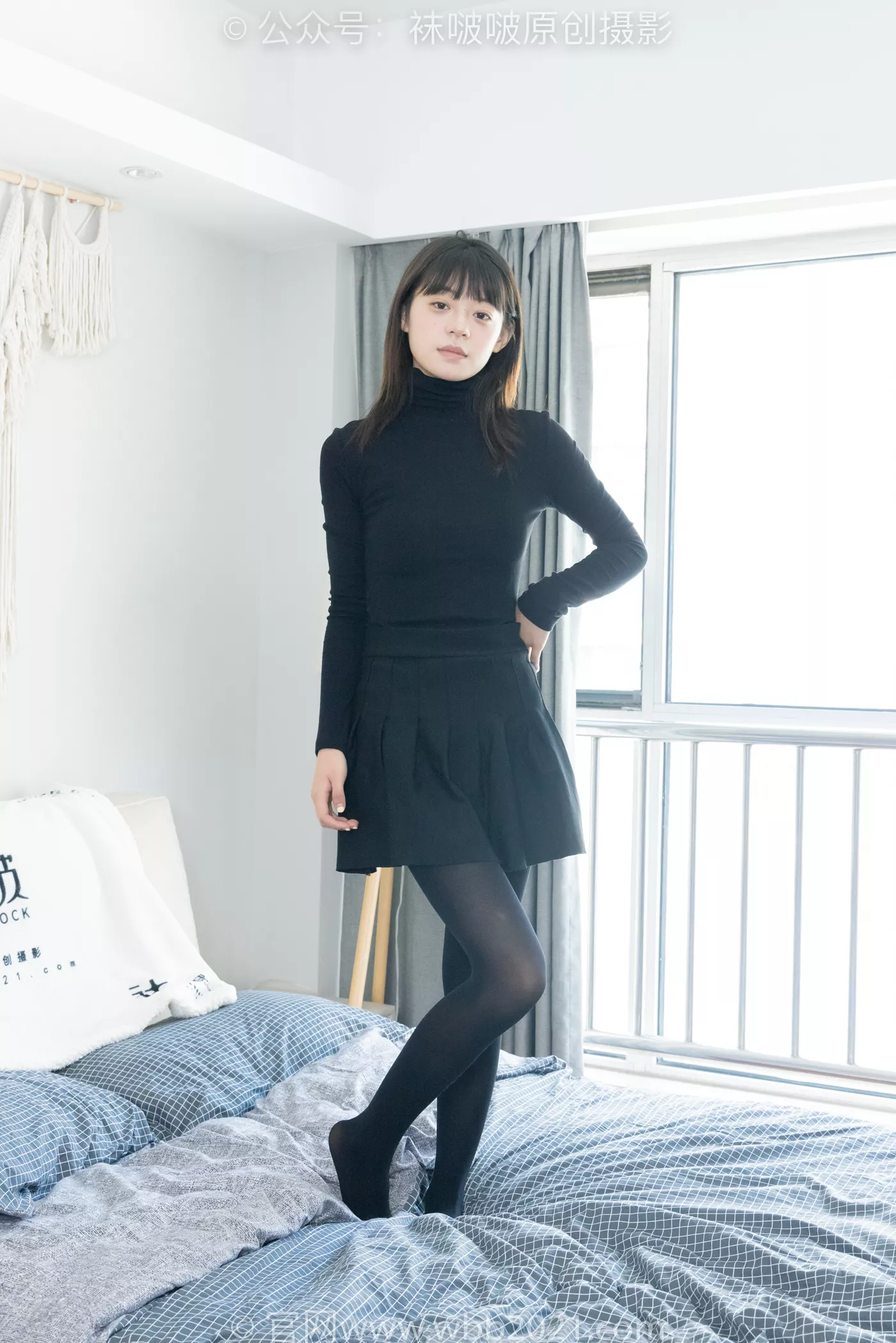 图片[43]-[BoBoSocks袜啵啵]NO.466 糯米-皮鞋、厚黑丝[100P] – 速更版-美库