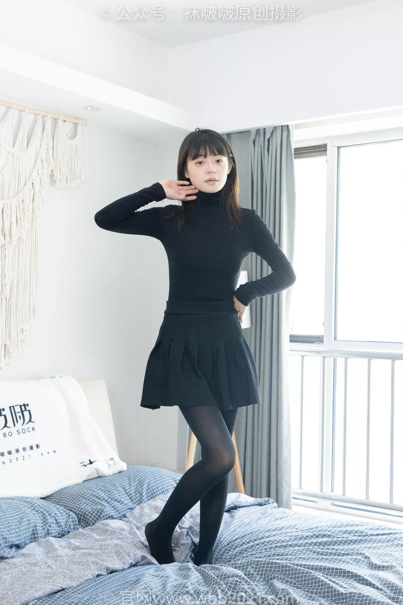 图片[44]-[BoBoSocks袜啵啵]NO.466 糯米-皮鞋、厚黑丝[100P] – 速更版-美库