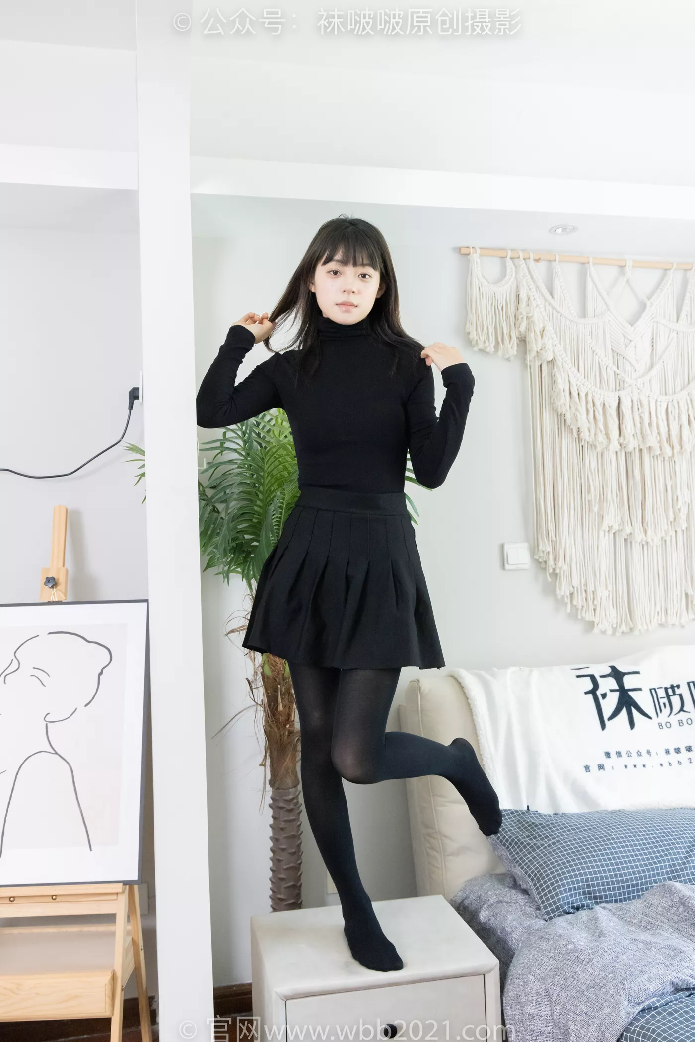 图片[84]-[BoBoSocks袜啵啵]NO.466 糯米-皮鞋、厚黑丝[100P] – 速更版-美库