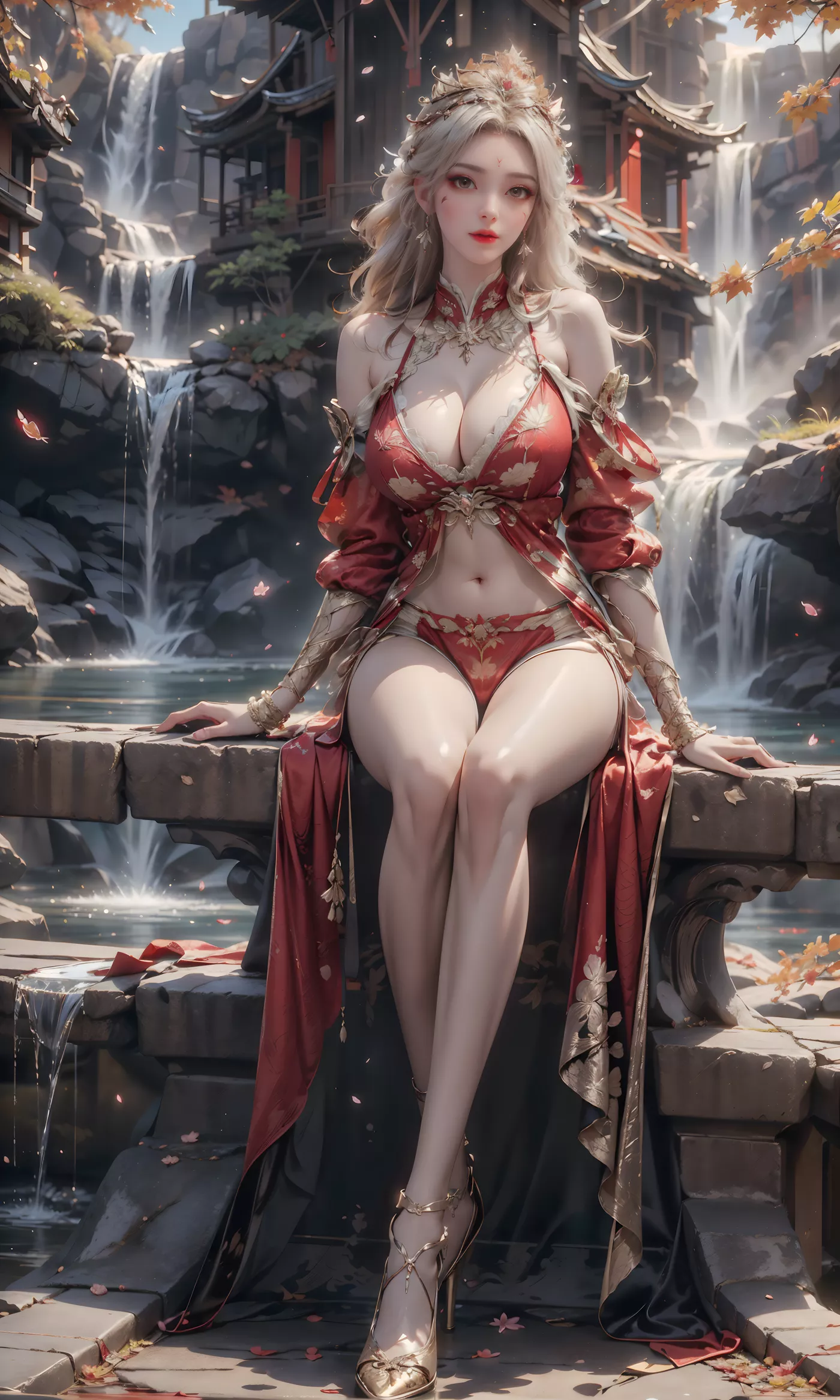 图片[22]-AI绘画 460 高山流水[23P] – 速更版-美库