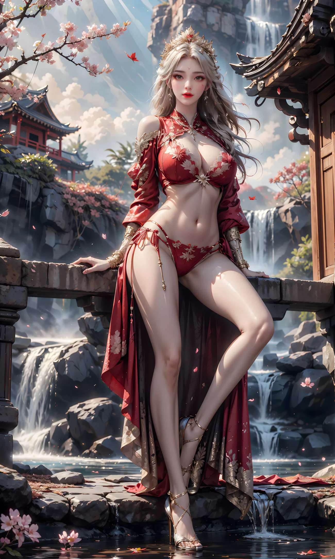 图片[23]-AI绘画 460 高山流水[23P] – 速更版-美库