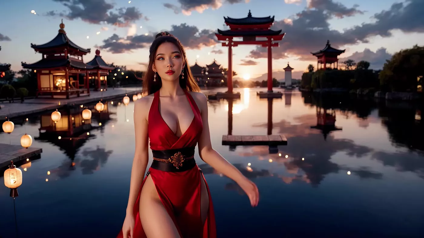 图片[10]-AI绘画 464 The Scarlet Geisha_ Passion in Every Step[18P] – 速更版-美库