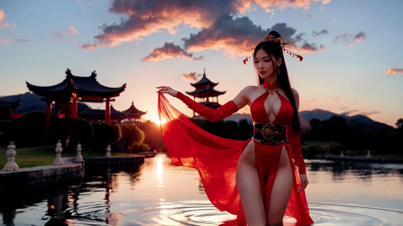 图片[11]-AI绘画 464 The Scarlet Geisha_ Passion in Every Step[18P] – 速更版-美库