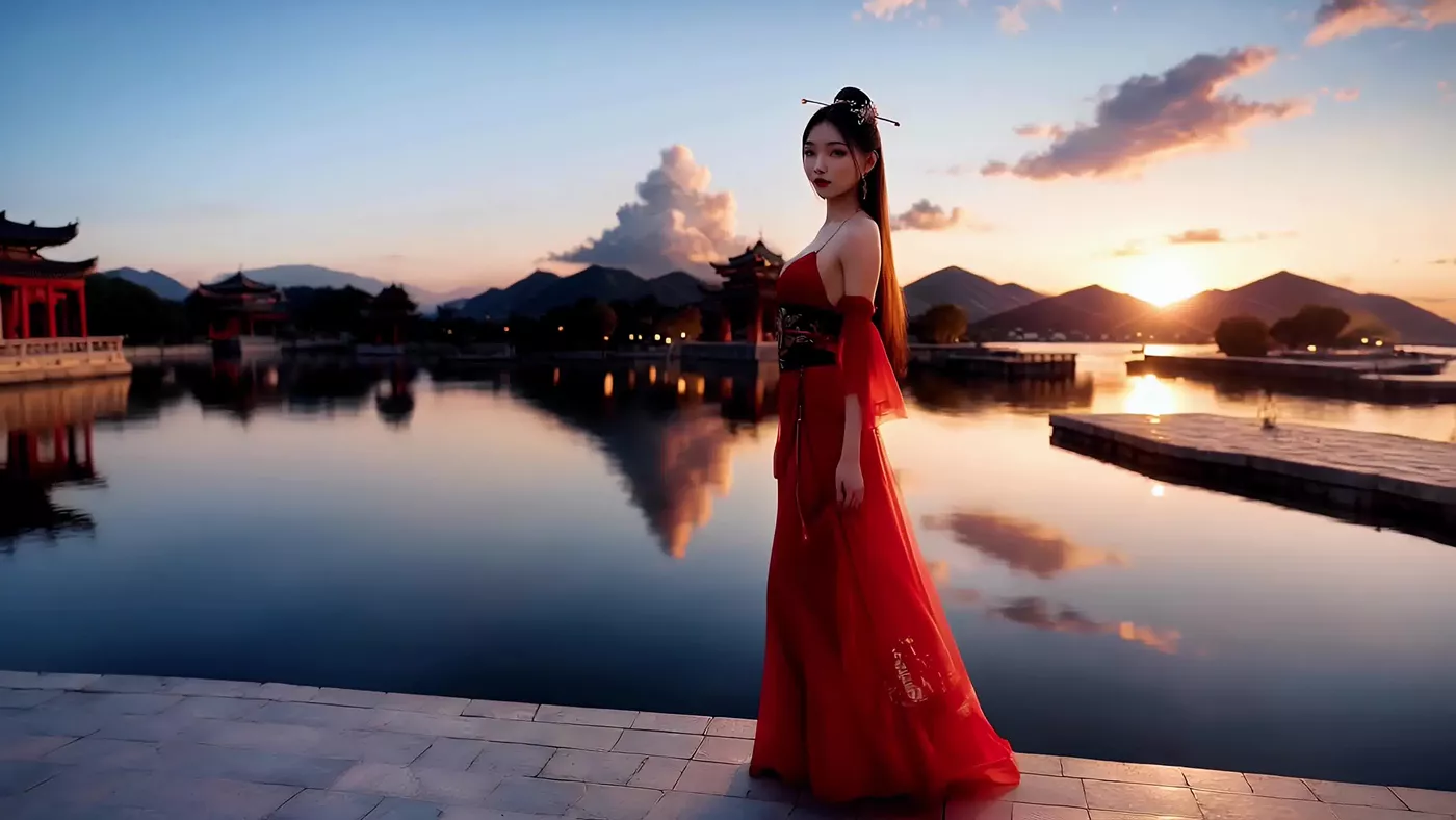 图片[14]-AI绘画 464 The Scarlet Geisha_ Passion in Every Step[18P] – 速更版-美库