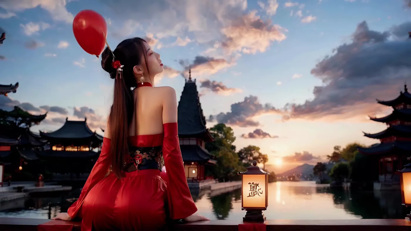 图片[18]-AI绘画 464 The Scarlet Geisha_ Passion in Every Step[18P] – 速更版-美库