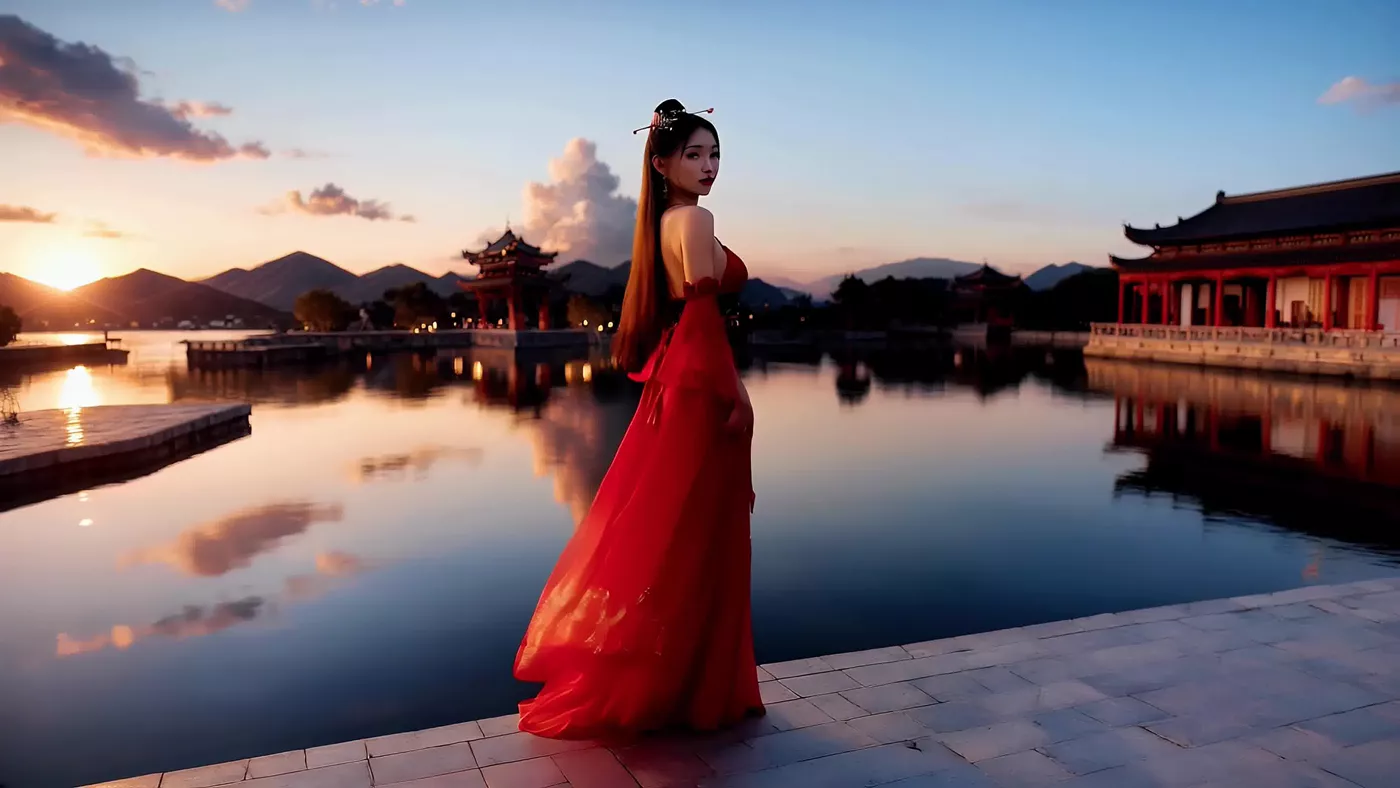 图片[19]-AI绘画 464 The Scarlet Geisha_ Passion in Every Step[18P] – 速更版-美库