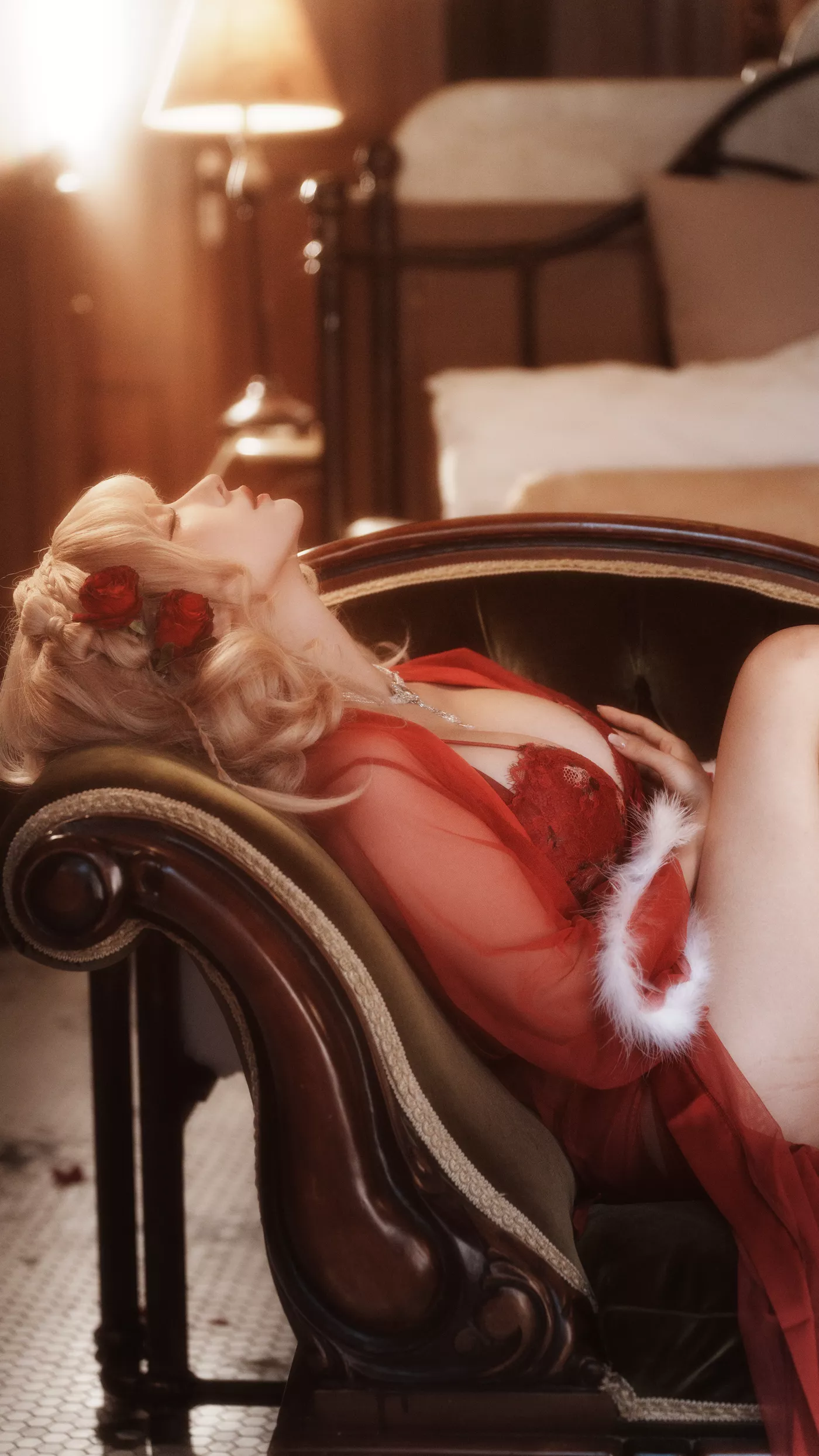 图片[12]-蠢沫沫  – 黑红纱裙[39P] – 速更版-美库