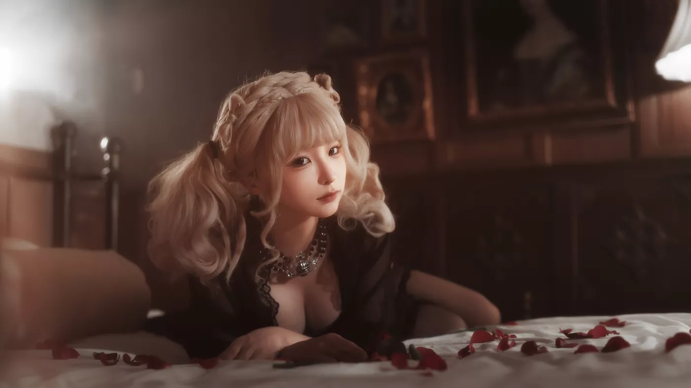 图片[24]-蠢沫沫  – 黑红纱裙[39P] – 速更版-美库