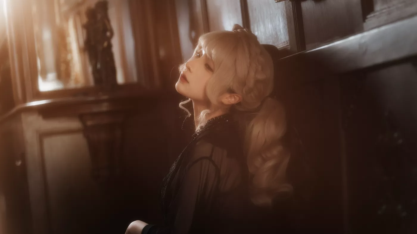 图片[31]-蠢沫沫  – 黑红纱裙[39P] – 速更版-美库