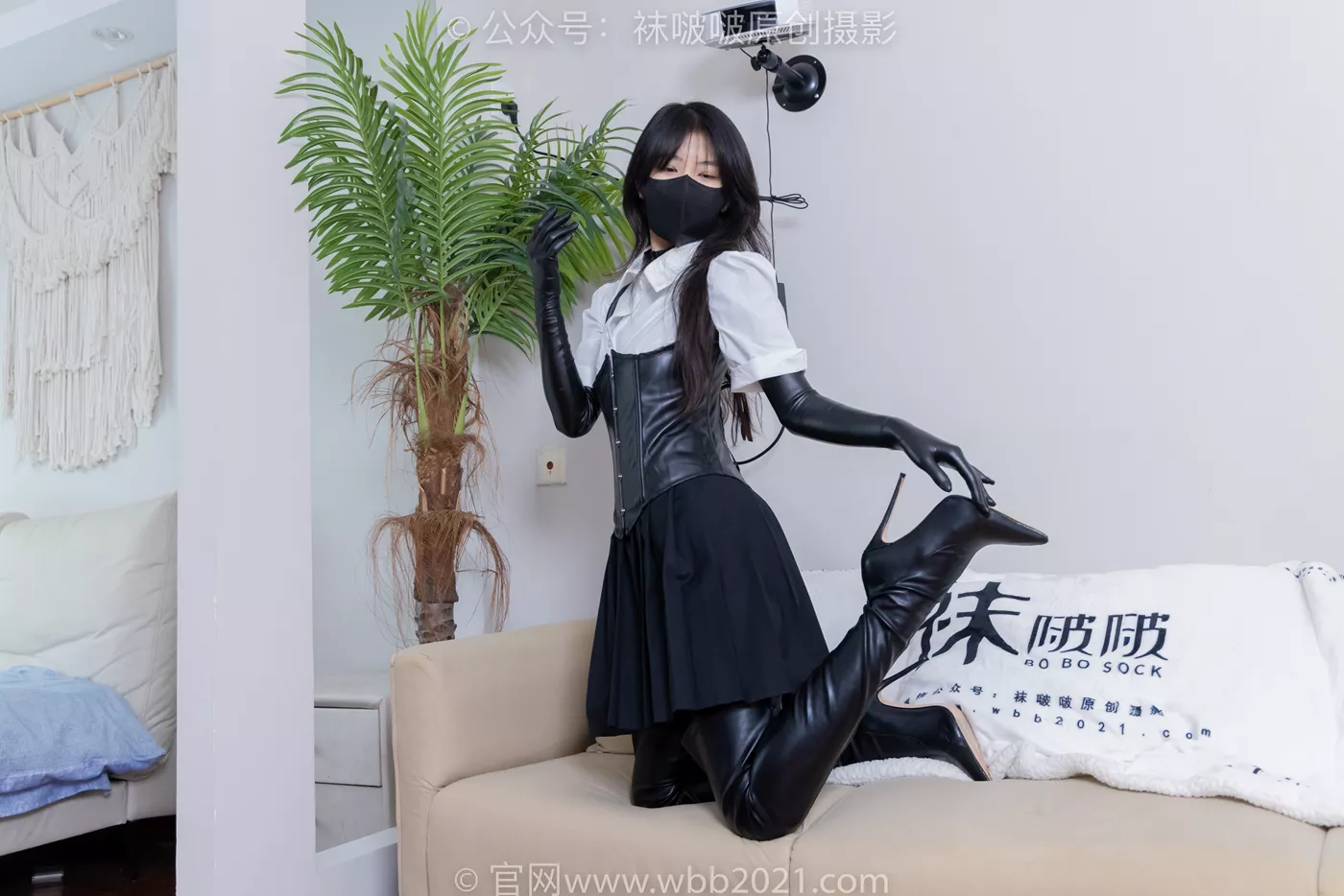 图片[29]-[BoBoSocks袜啵啵]NO.475 奶油-高跟长靴、厚黑丝五指袜、踩脚裤裤里丝、靴子部分戴口罩[150P] – 速更版-美库