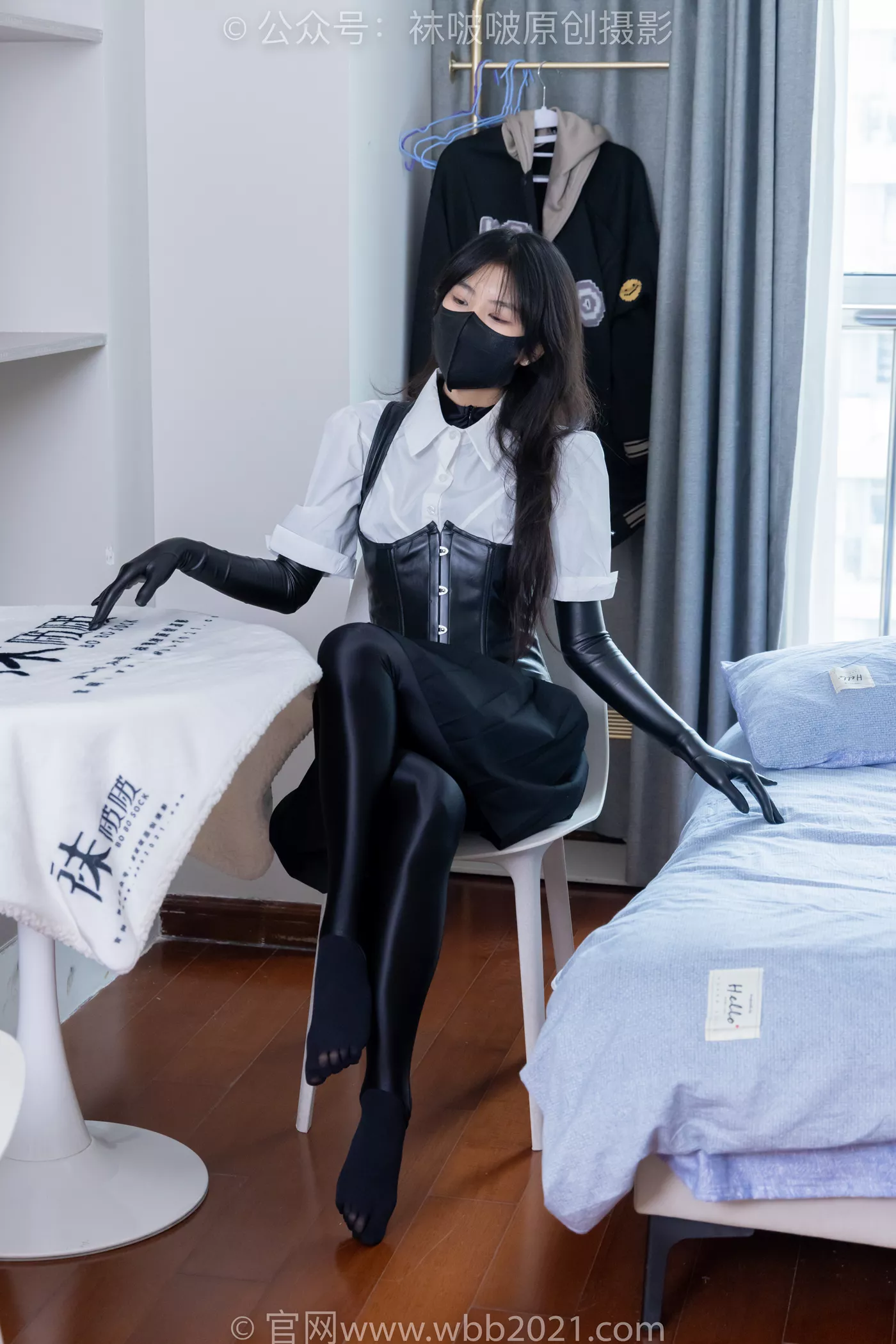 图片[56]-[BoBoSocks袜啵啵]NO.475 奶油-高跟长靴、厚黑丝五指袜、踩脚裤裤里丝、靴子部分戴口罩[150P] – 速更版-美库