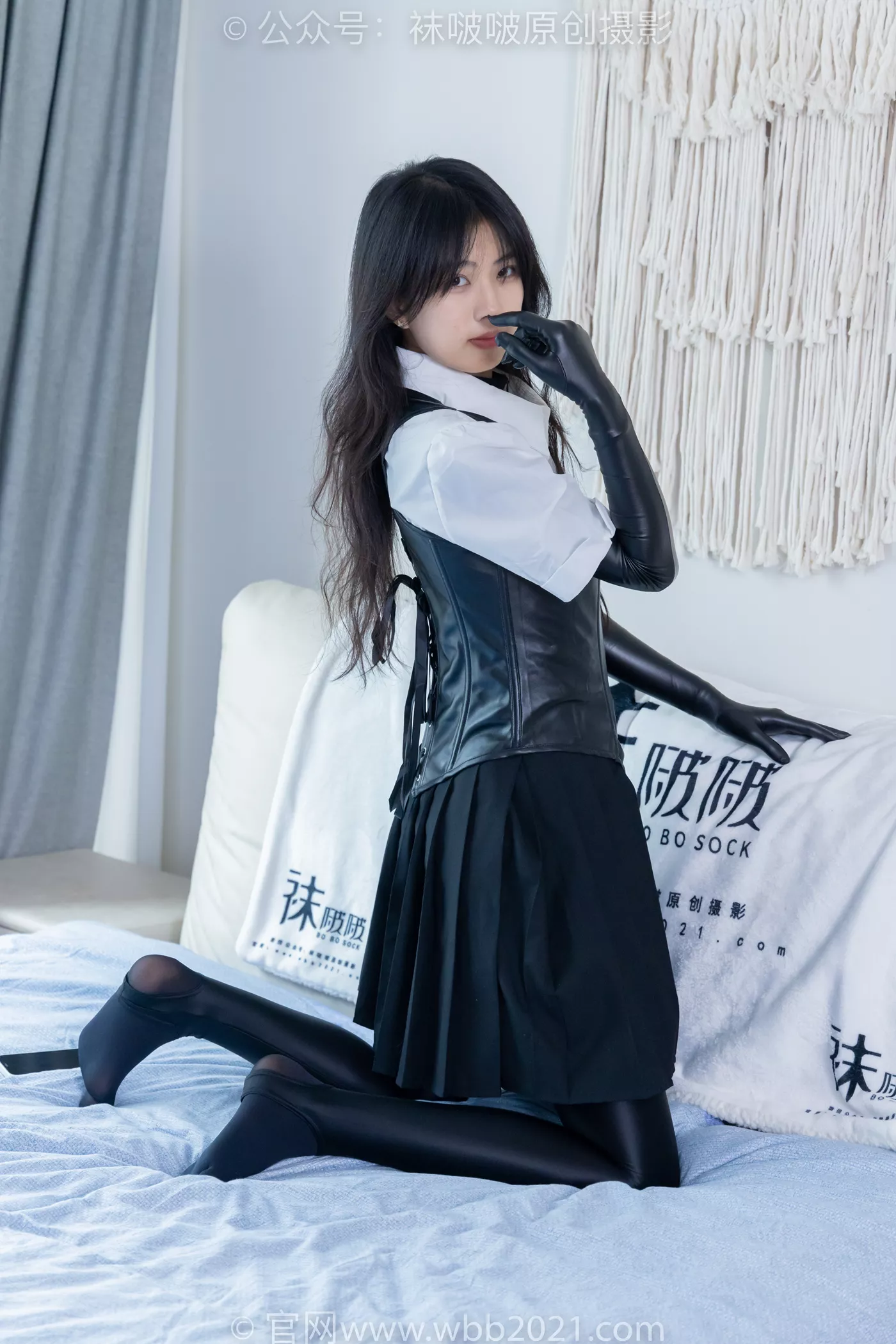 图片[86]-[BoBoSocks袜啵啵]NO.475 奶油-高跟长靴、厚黑丝五指袜、踩脚裤裤里丝、靴子部分戴口罩[150P] – 速更版-美库